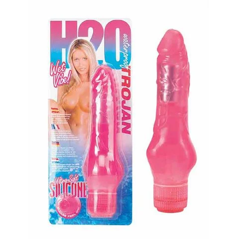 H2O TROJAN 7 INCH VIBRATOR PINK