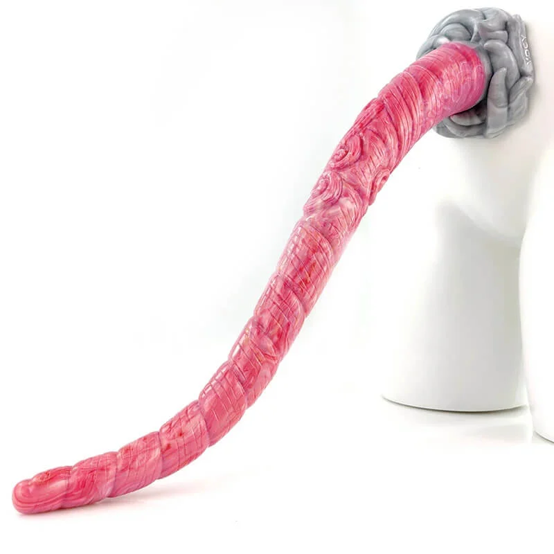 Random-mode dildo-18" Super Long Anal Dildo Unicorn Fantasy Silicone Dildo