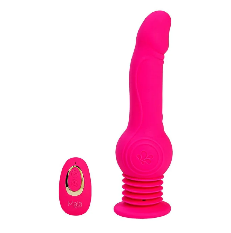 Disposable Masturbator Kit-Tegan Jumping Vibrating Dong with Remote Control: Experience Thrilling Sensations by Maia Novelties