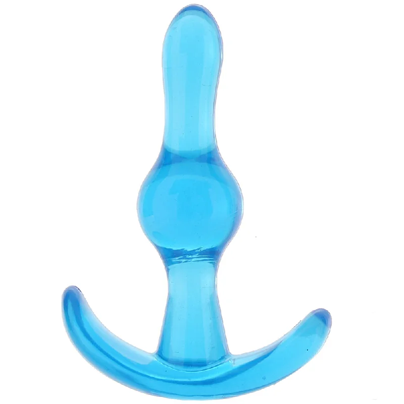 Travel Masturbator Pack-Blue Line 3.5 Inch Tear Drop Butt Plug