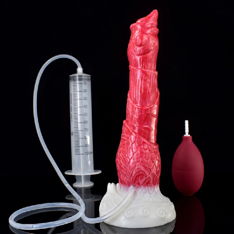 Heat-resistant dildo-8 Inch Beast Squirting Dildo Multi Layers Penis