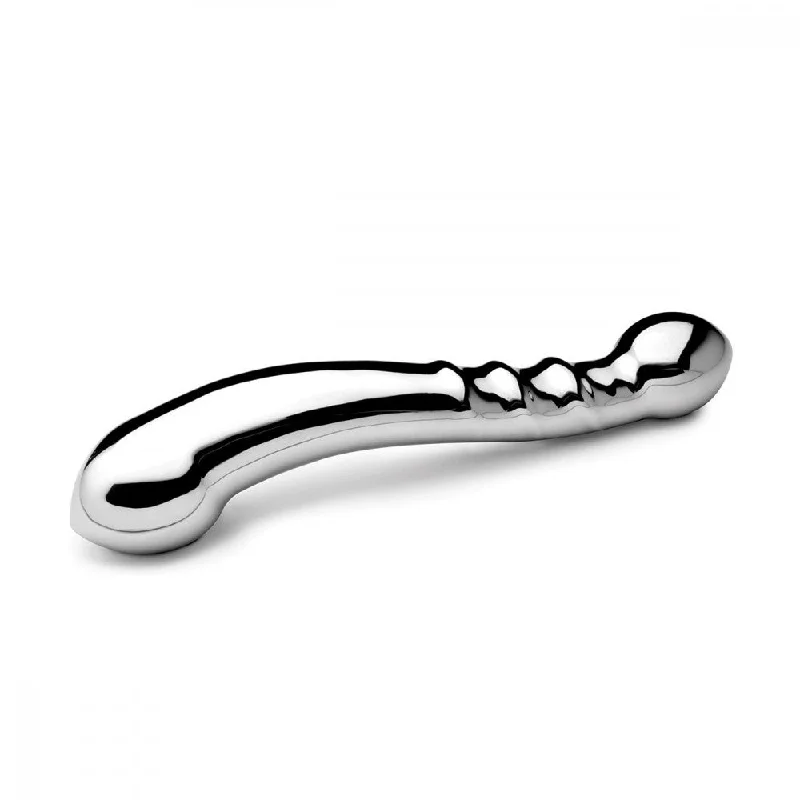 vibrating dildo with realistic texture for ultimate sensation-njoy 11 Stainless Steel Double-Ended Wand