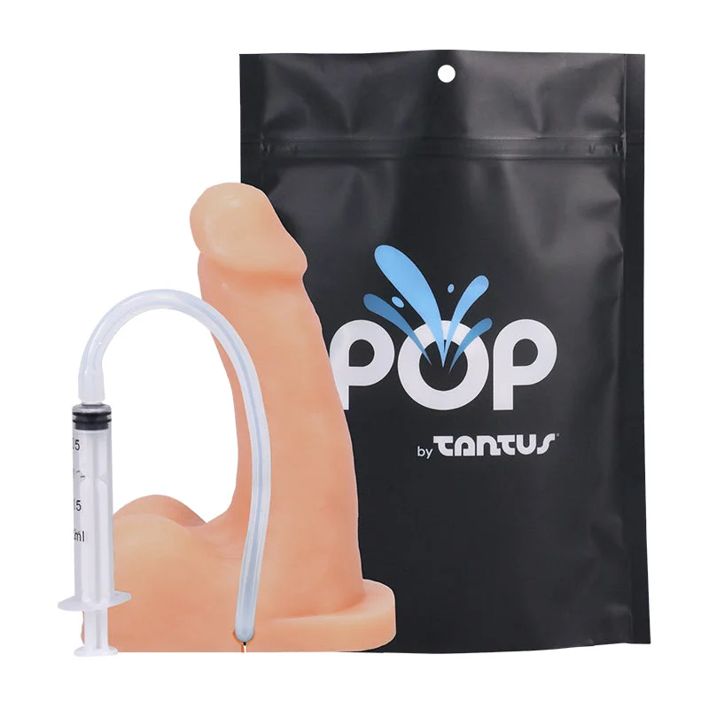 vibrating anal beads with smooth texture for beginners-Pop N' Play By Tantus Squirting Packer Cream Bag