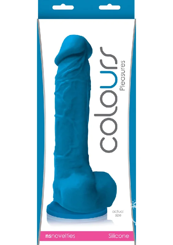 Portable Masturbator Solution-Colours Pleasures Dong 8 Blue