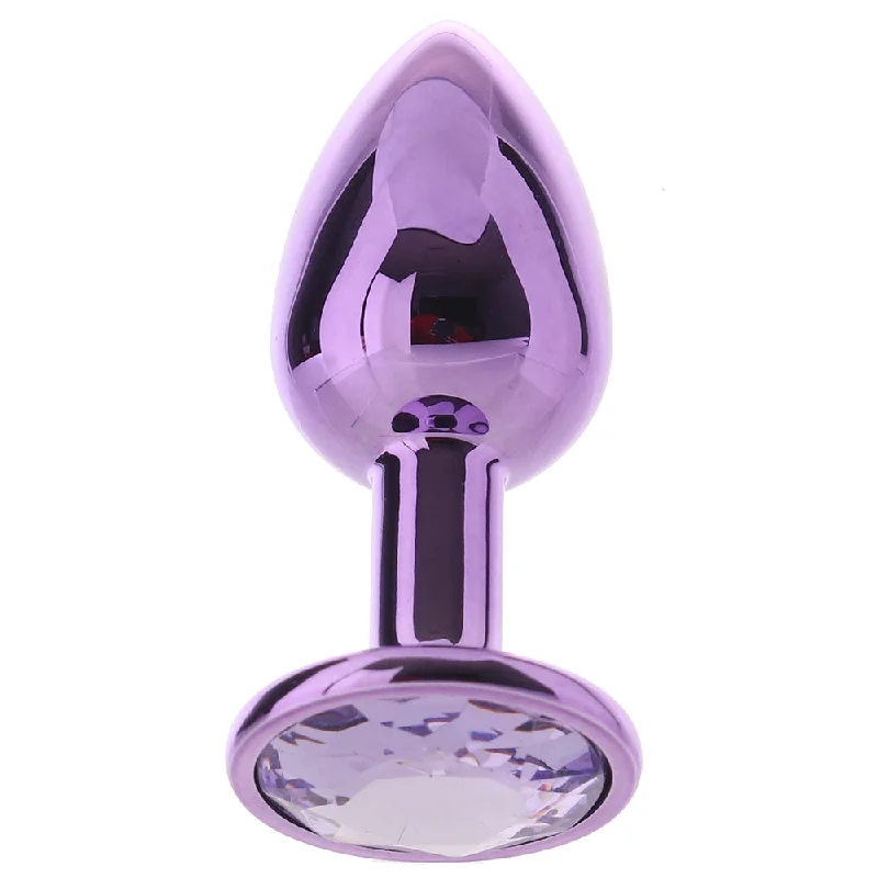 Beginner Masturbator Case-Rear Assets Small Purple Gem Plug in Purple