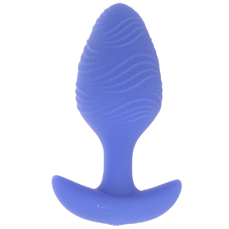 Ergonomic Masturbator Sleeve-Cheeky Large Glow-In-The-Dark Vibrating Butt Plug in Blue