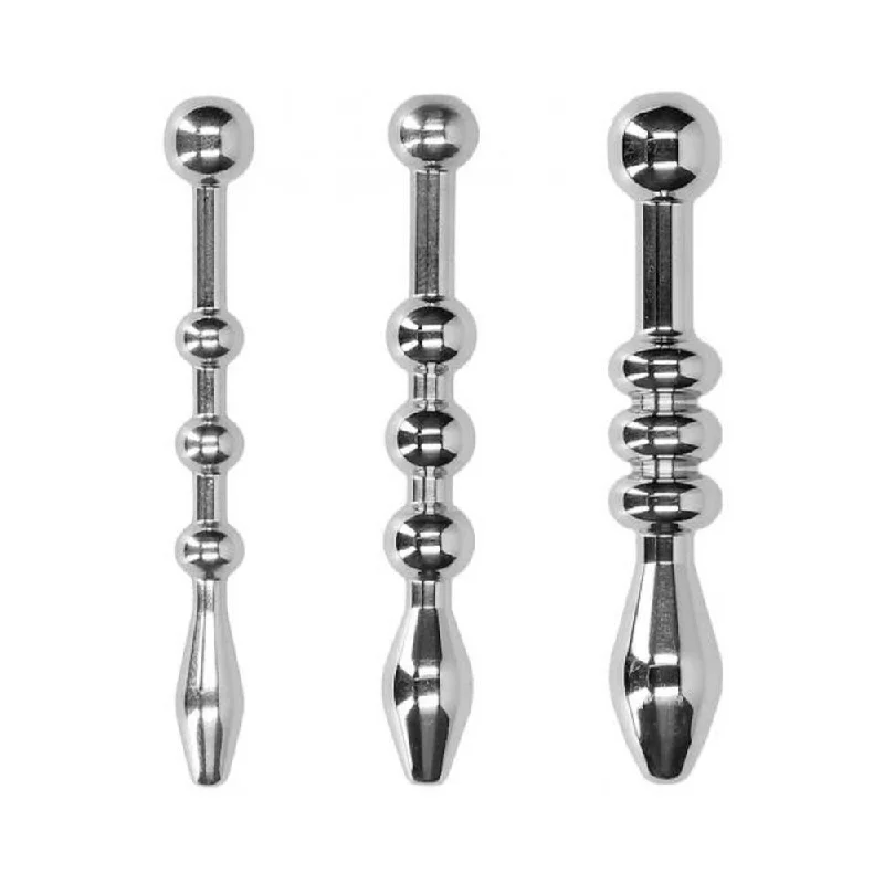 Sleek Design Masturbator-Urethral Sounding Metal Plug Set