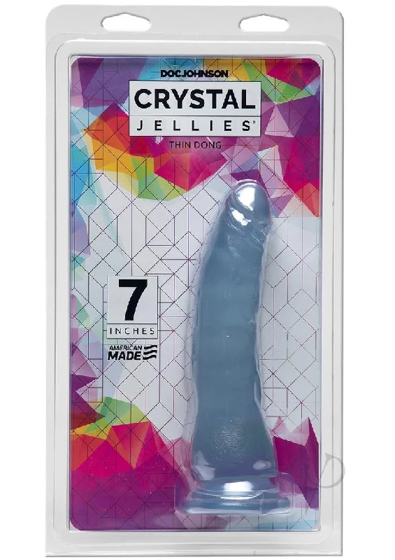 Quick Masturbator Sleeve-Crystal Jellies Thin Dong 7 Clear