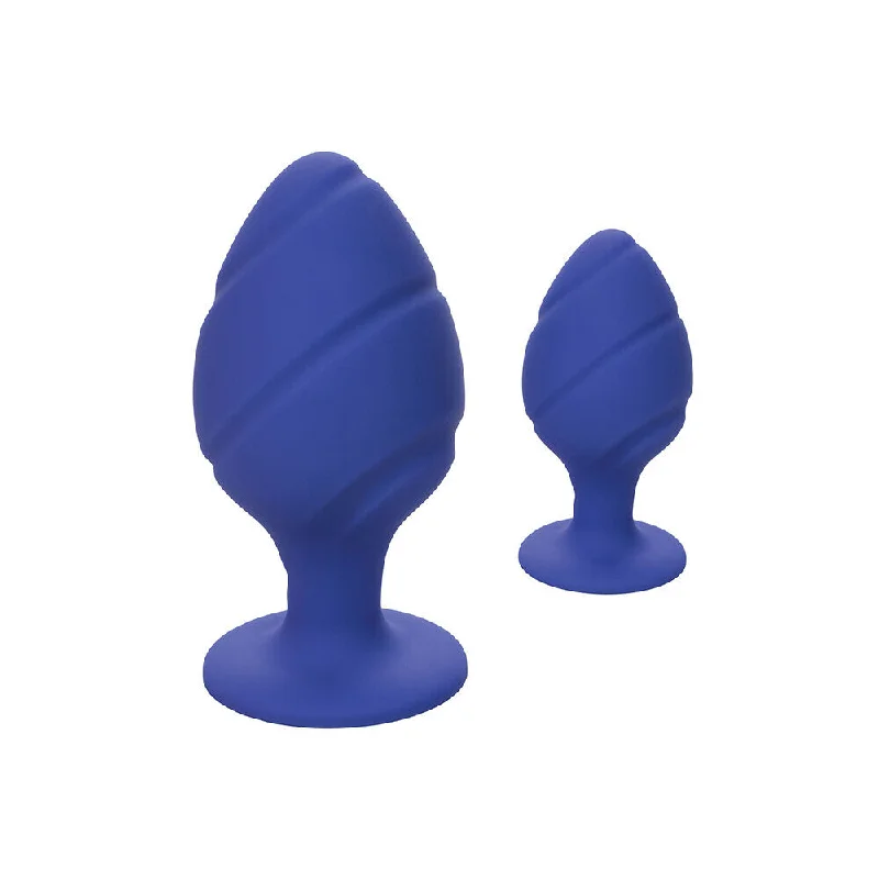 Multi-Texture Masturbator-Cheeky Butt Plug Duo Purple