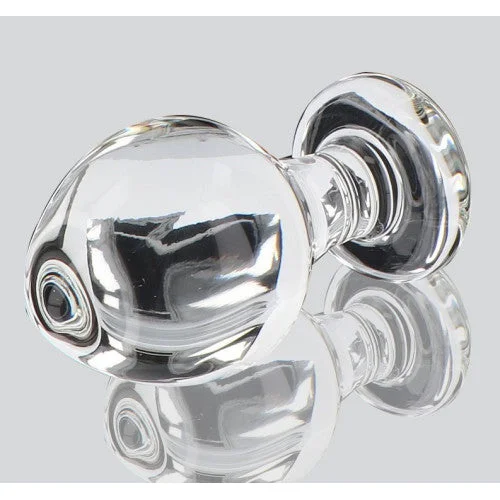 Adjustable Masturbator Pack-Brilliant Star Glass Butt Plug 9 X Ø 4 cm