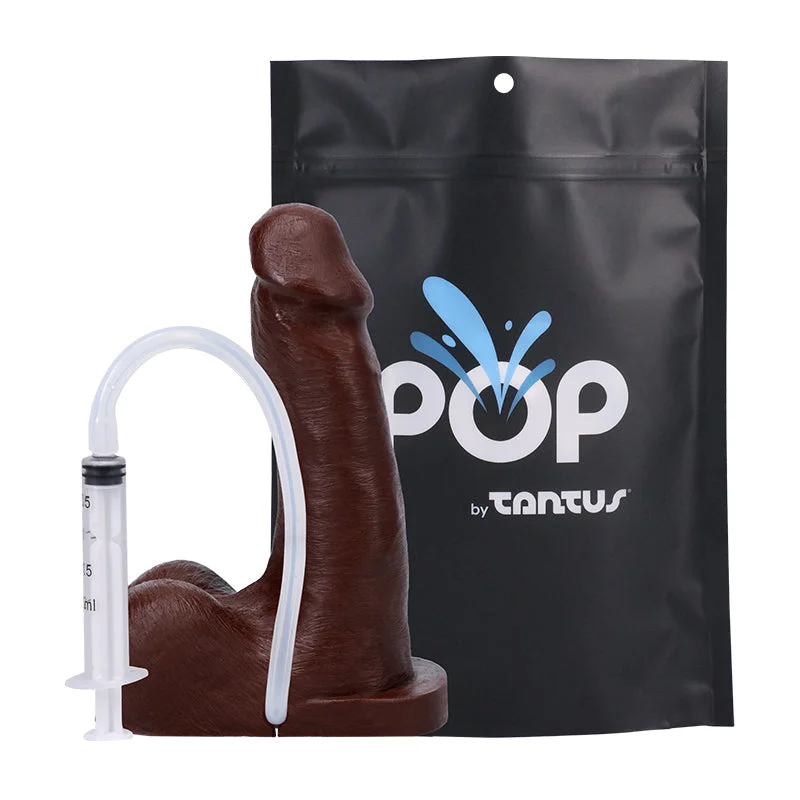 vibrating anal toy for couples with easy-to-use controls-Pop N' Play By Tantus Squirting Packer Espresso Bag