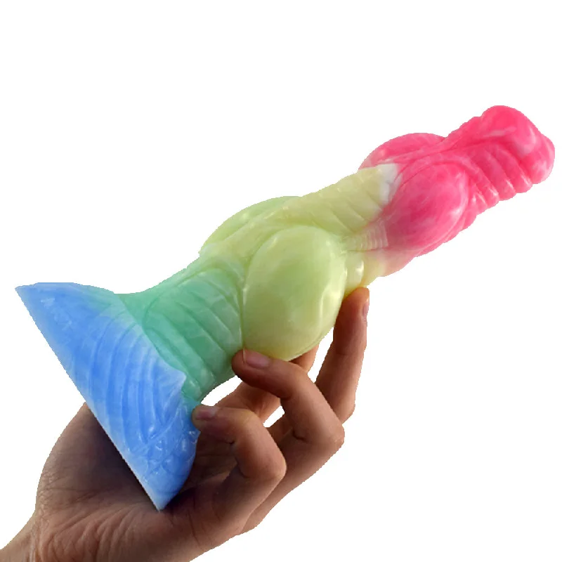 Infrared dildo-Wolf Dildo Knot Animal Penis with Suction Cup