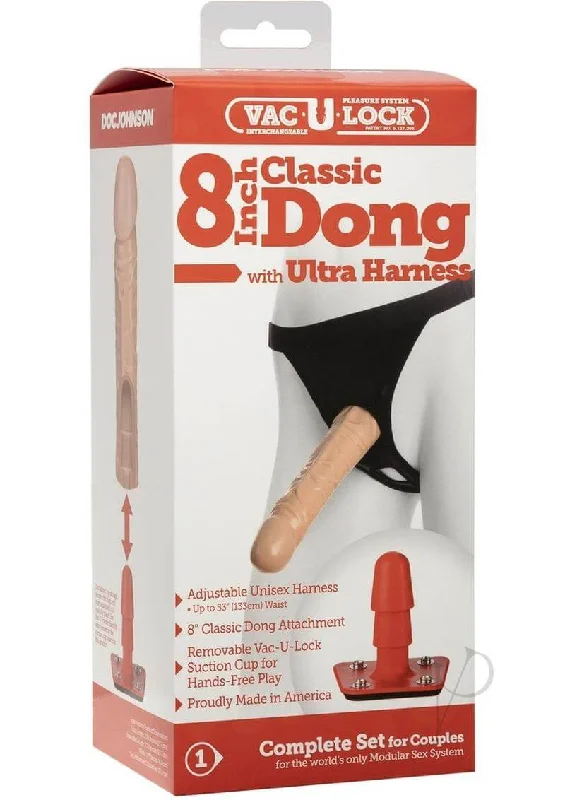 Enhanced Masturbator Option-Ultra Harness 2 with 8 Inch Dong - Complete Strap-On Kit for Ultimate Pleasure