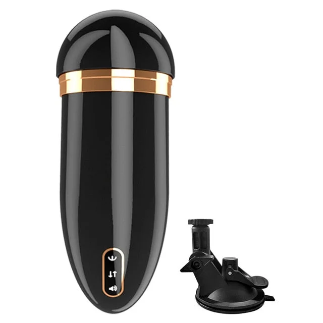 powerful vibrating prostate toy with app control-Automatic Telescopic Piston Male Masturbator