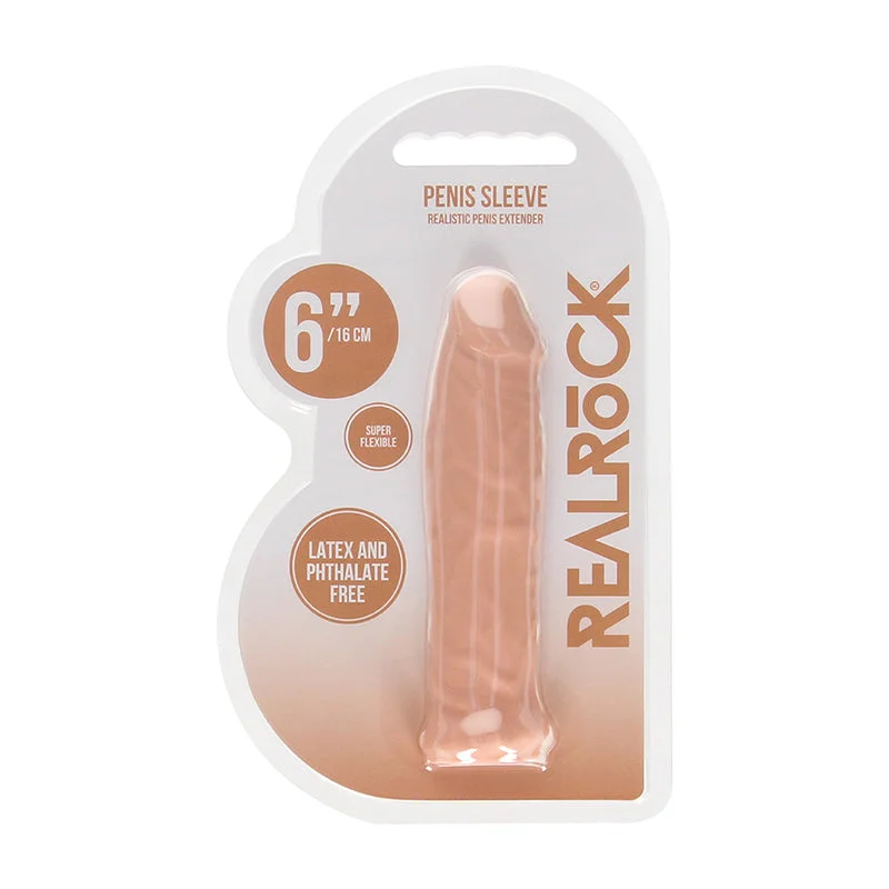 vibrating prostate massager for advanced stimulation-Real Rock Penis Extender - 6 Vanilla