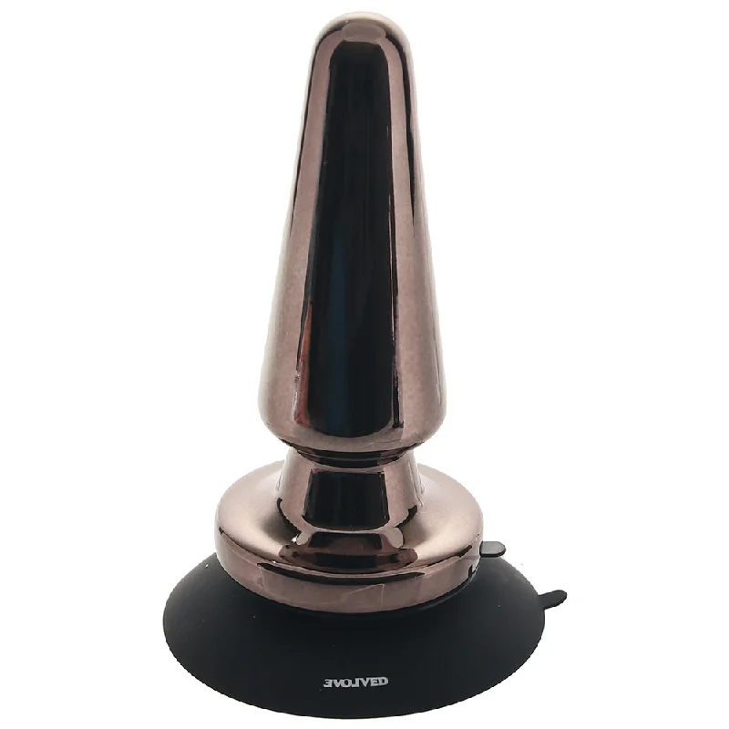 Multi-Texture Masturbator Option-Advanced Vibrating Metal Plug with Suction Base