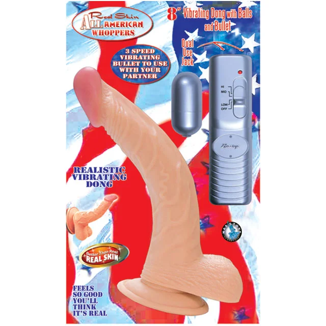 luxury prostate massager with adjustable speed-All American Whopper-8 Inch Vibe