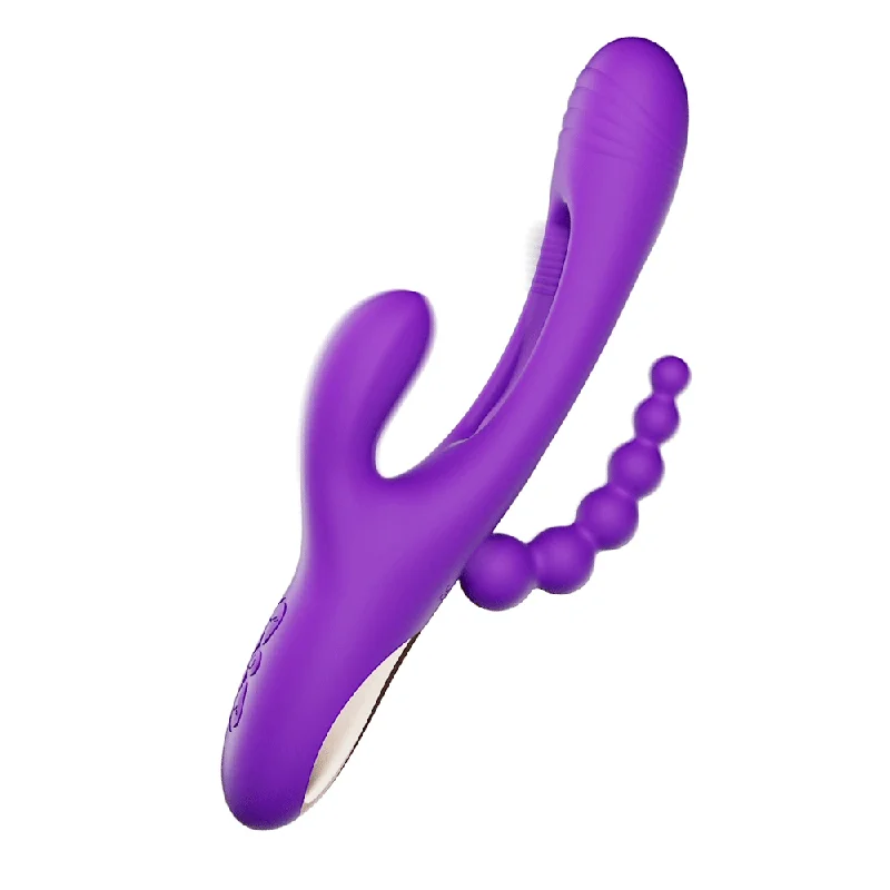 Joan 3 - Rabbit Tapping G-spot Vibrator with Anal Beads