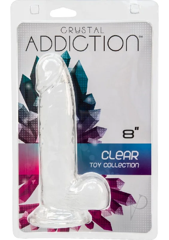 Skin-Safe Masturbator Option-Addiction Crystal Dong 8 Clear