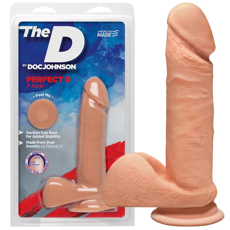 rechargeable vibrating cock sleeve for maximum sensation-The D The Perfect D 7 Inch Vanilla