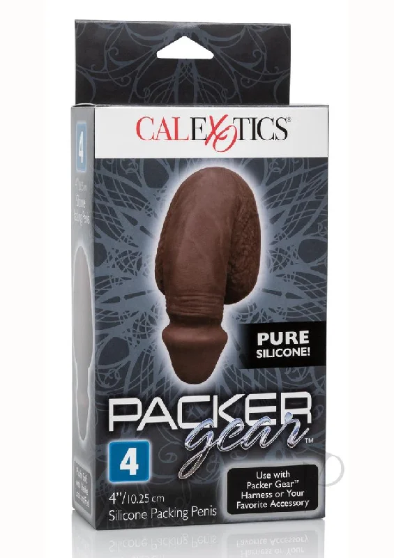 seductive satin lingerie for couples-Packer Gear Silic Packing Penis 4 Black