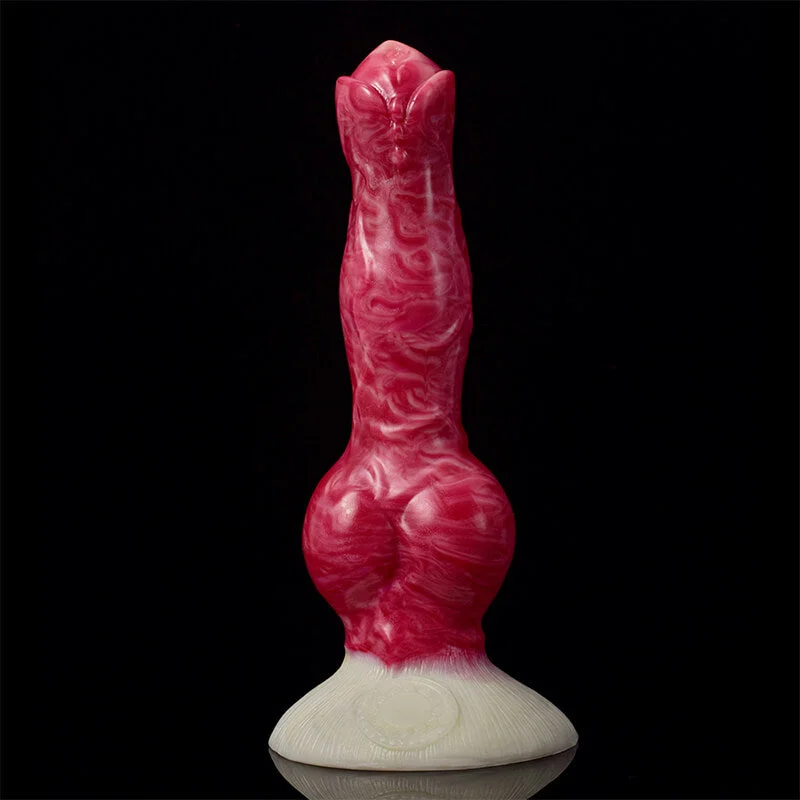 Beat-matching dildo-Large Dog Knot Ejacultion Dildo Sucker Silicone Squirting Sex Toys