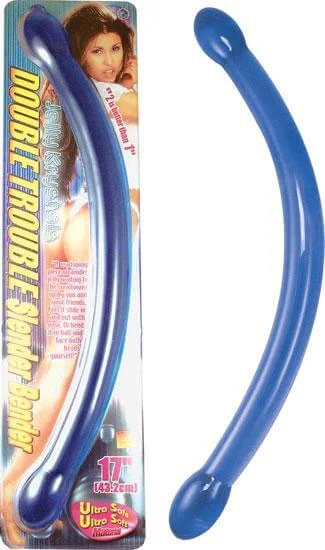 Portable Masturbator Device-Double Trouble Slender Bender Double Dong: Double the Fun, Double the Pleasure