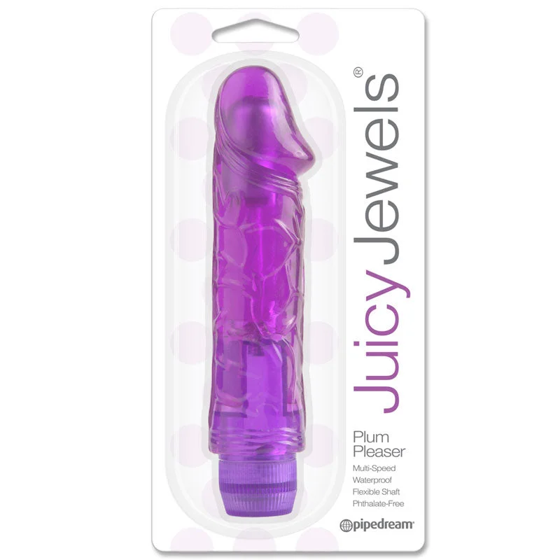 vibrating anal beads for increased pleasure with app control-Juicy Jewels Plum Pleaser