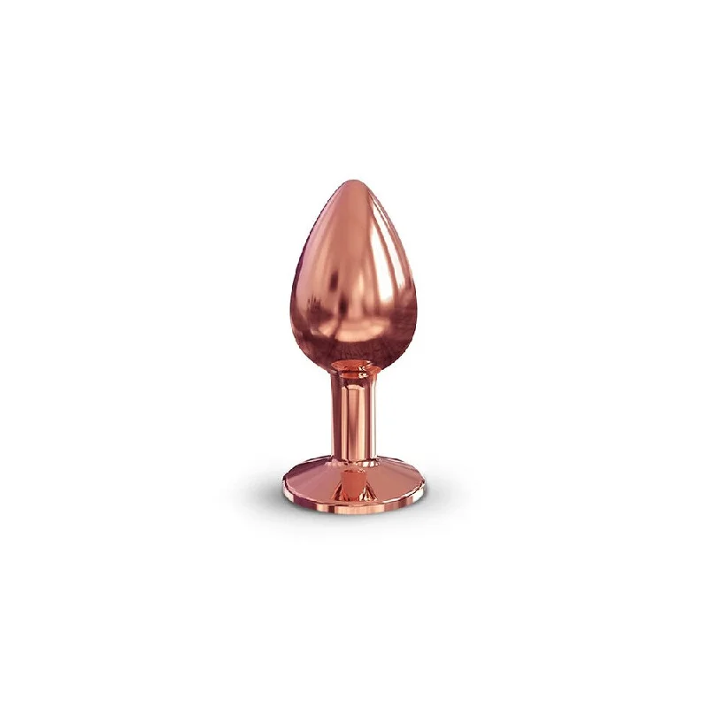 Rechargeable Masturbator Option-Dorcel Diamond Butt Plug Rose Gold Small