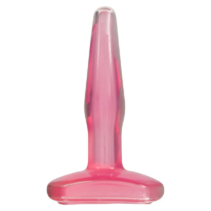 Long-Use Masturbator-Crystal Jellies Small Butt Plug Pink