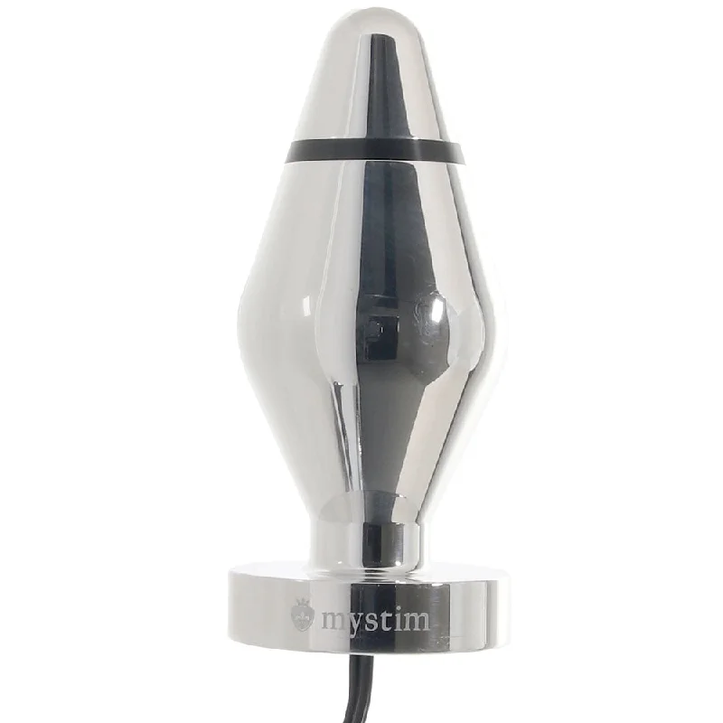 Skin-Tight Masturbator-Little John Aluminum E-Stim Butt Plug in Small