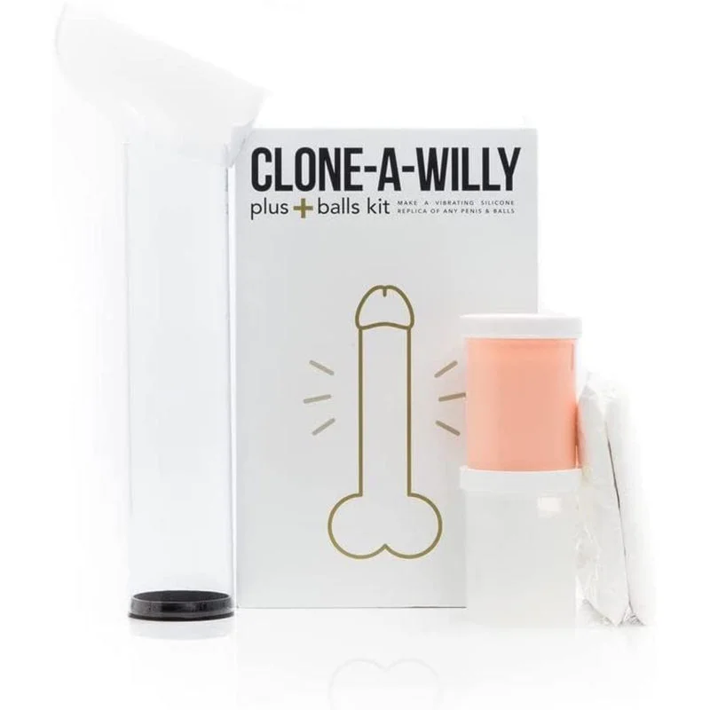 powerful g-spot stimulator for women-Clone A Willy Plus Balls Light Skin Kit