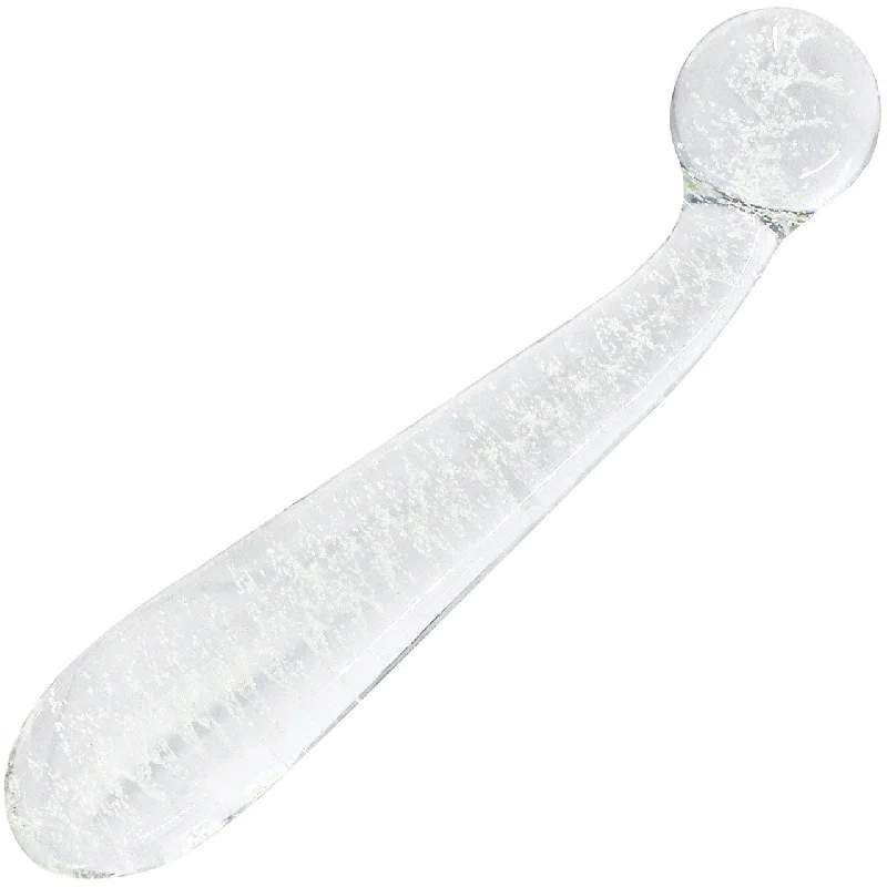 vibrating anal plug for deep anal pleasure-Firefly Glass G-spot Glow Wand by NS Novelties - Clear