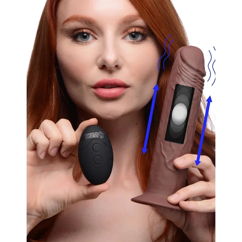 Elbow-activated dildo-7x Remote Control Vibrating And Thumping Dildo