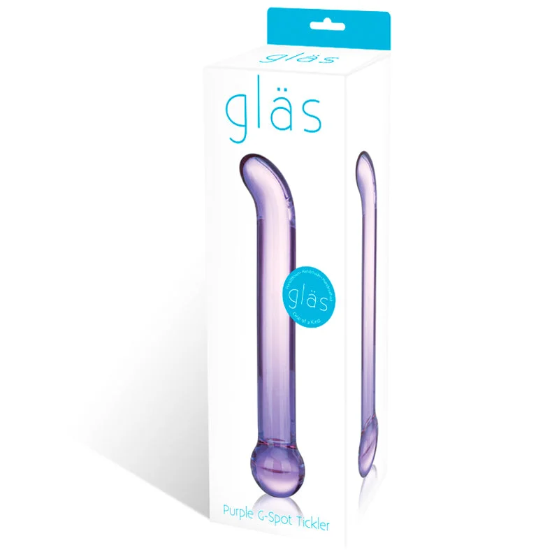 vibrating prostate toy for men with remote control features-Glas G Spot Tickler Wand - Purple