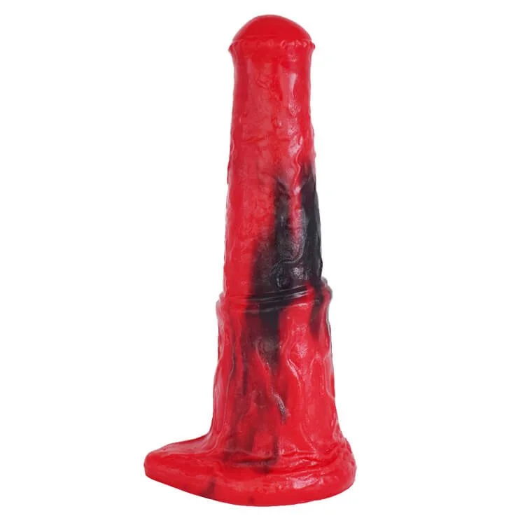 Ruffled dildo-FAAK animal horse silicone dildo