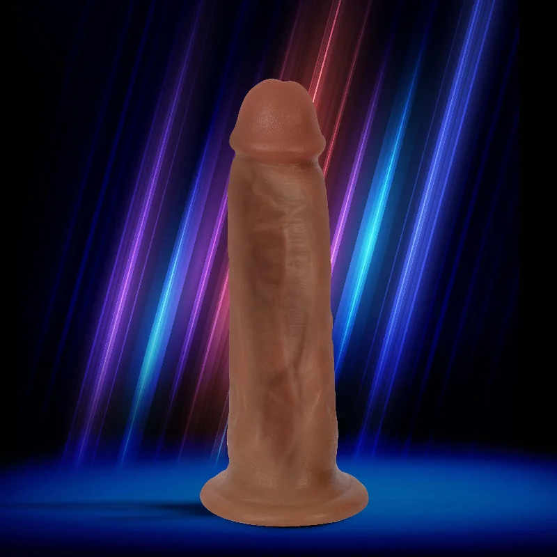 Wave-shaped dildo-Jock Dark Bareskin Dildo - 7 Inch DG-09-0605-12