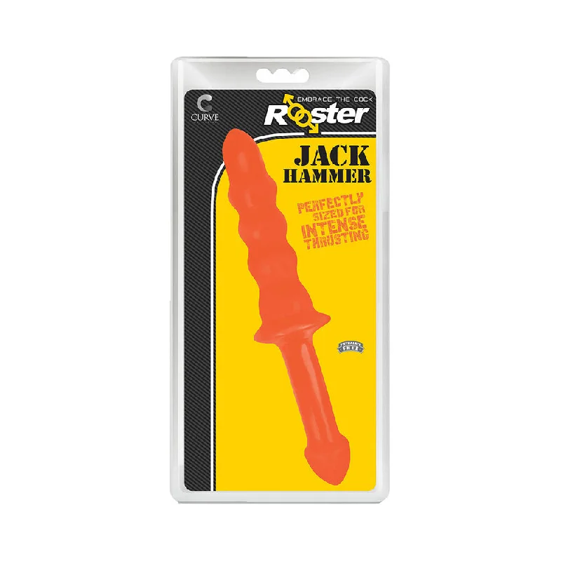 wireless sex toy for couples with long battery life-Rooster Jackhammer Orange