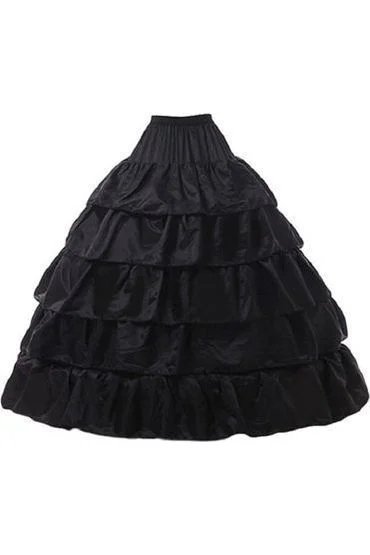 black lace lingerie-Black Hoop Skirt