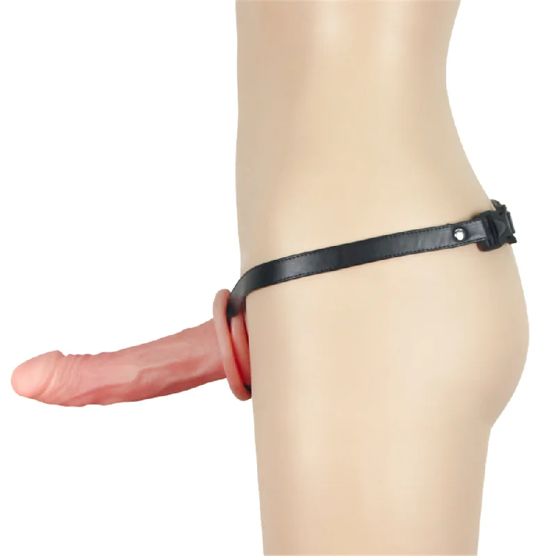 Grease-proof dildo-LoveToy Unisex Hollow Strap-On