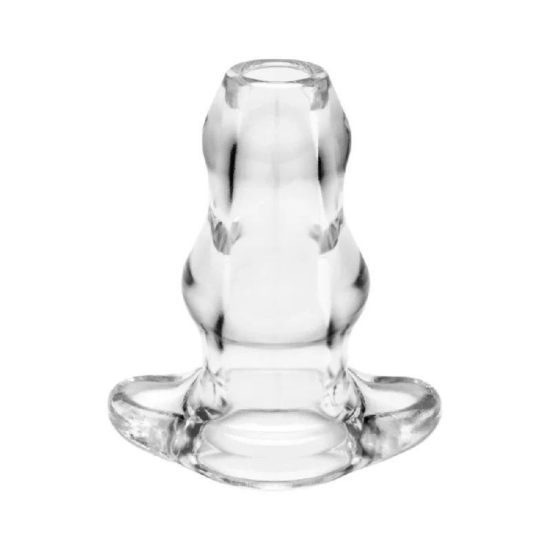 Portable Masturbator Grip-Double Tunnel Plug XL - Clear