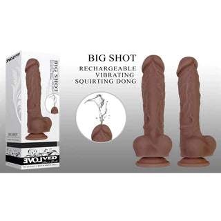 Lightweight Masturbator Holder-Big Shot Vibrating Squirting Dong 8" by Evolved