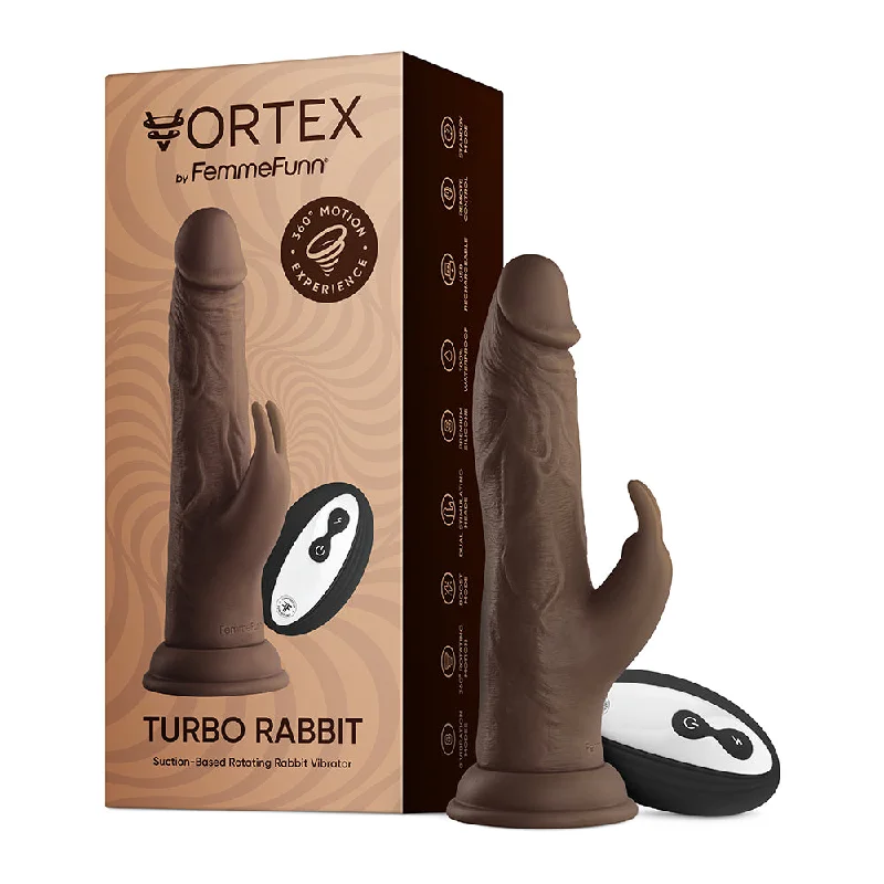 vibrating anal beads for men with smooth design-Femme Funn Wireless Turbo Rabbit - Brown