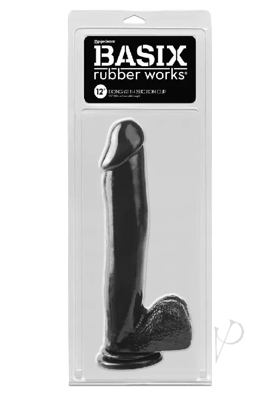 Portable Masturbator Grip-Basix 12 Dong W/suction Black