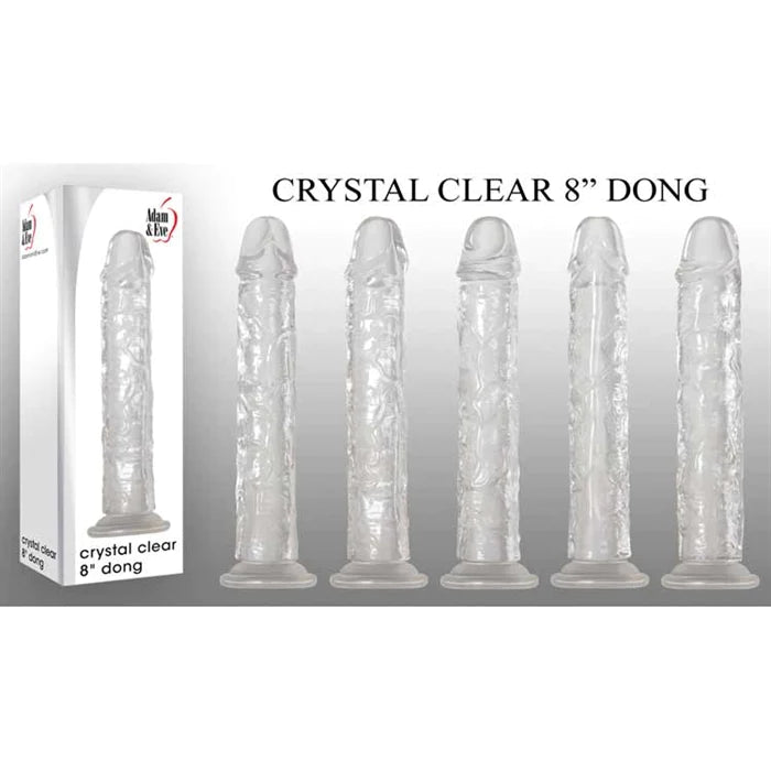 Smooth Masturbator Option-Crystal Clear Dong 8" by Adam & Eve