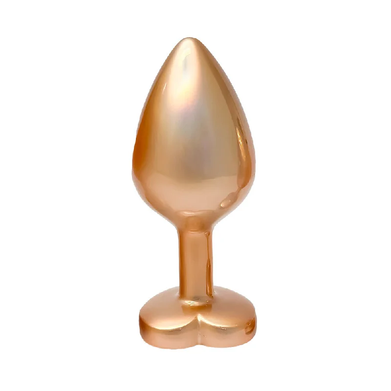 Soft-Touch Masturbator Sleeve-Gleaming Love Pearl Gold Butt Plug Medium