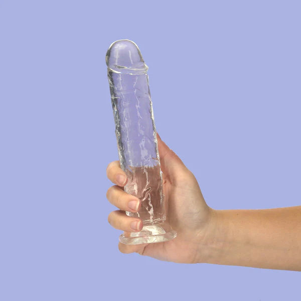 Travel Masturbator Sleeve-Addiction Crystal Addiction - 8" Vertical Dong