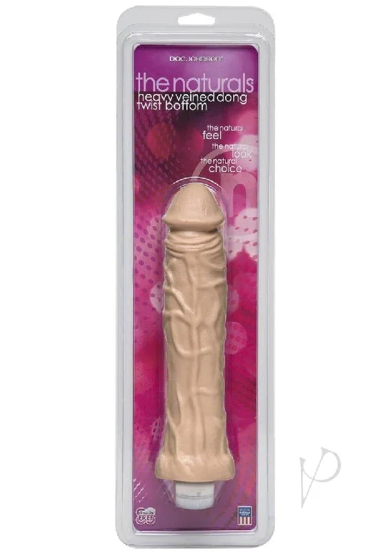 Intense Masturbator Case-Natural Heavy Vein Dong with Vibrations - Lifelike Pleasure, Made in America