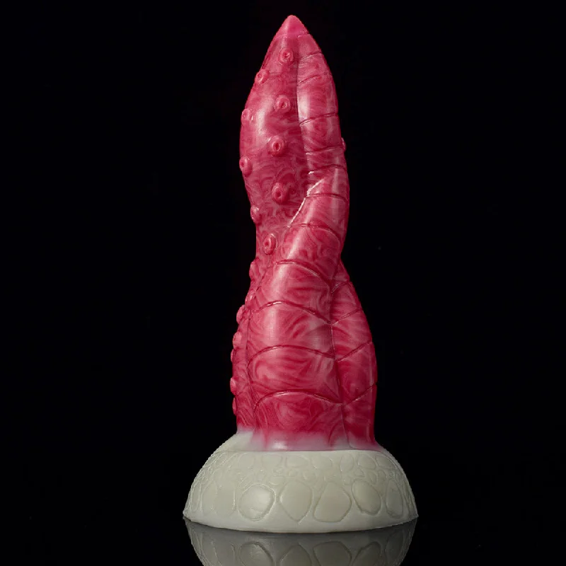 Dusk dildo-NX5021 Twisted Octopus Tentacle Liquid Silicone Dildo with Strong Suction Cup 7.7 inch