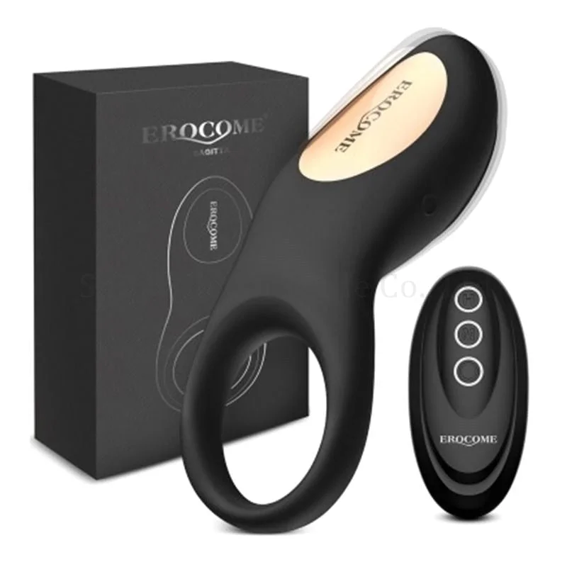 silicone vibrating toy for ultimate pleasure-8 Vibration Modes Wireless Remote Control Penis Ring